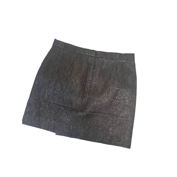 J. Crew Skirt Style B4754 Origami Skirt Black Metallic Size 4 NWT - Picture 4 of 6